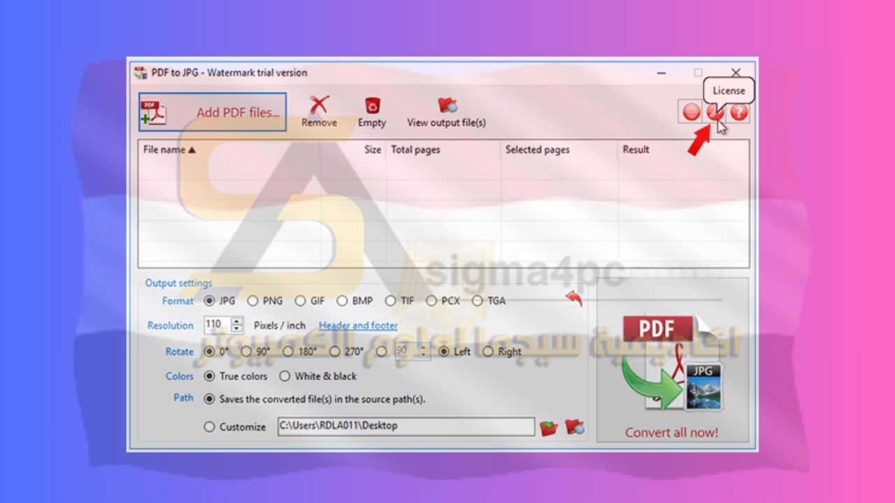 Convert PDF to Image