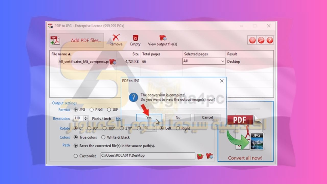 Convert PDF to Image